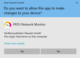 Windows User Account Control Confirmation Request Windows User Account Control Confirmation Request